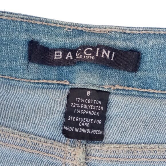 Baccini  stretch denim skirt sz 8 - Picture 3 of 7